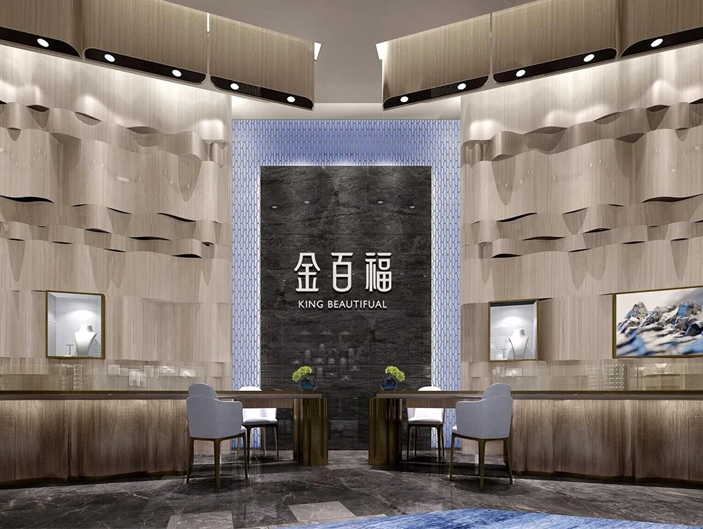 Bespoke Luxury Jewelry Shop Display Kiosk Retail Shopping Mall Display Showcase for Jewellery Jewelry Store interior design