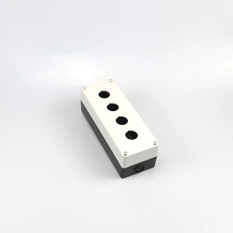 IP65 waterproof box ABS plastic Push Button Switch control box 4 hole white