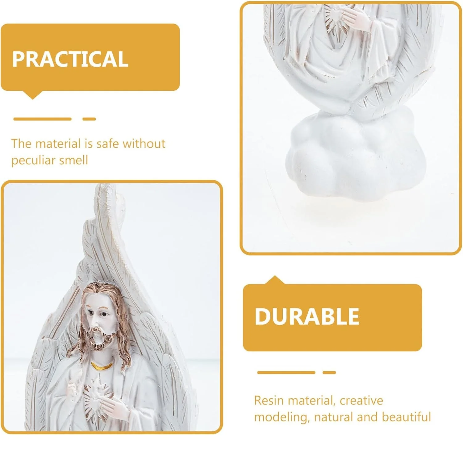 Polyresin Craft Holy Family Statue Catholic Resin Jesus Sculpture Religious Nativity Figurine Home decor