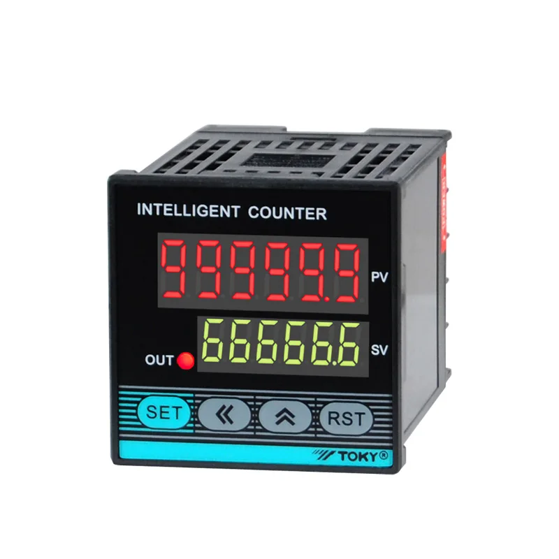 Pulse Input Cable Length Measuring Electronic Pnp 6 Digit Counter