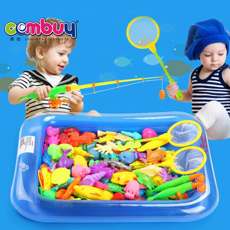 Магнитная игровая удочка, надувной бассейн, детские игрушки, рыбалка