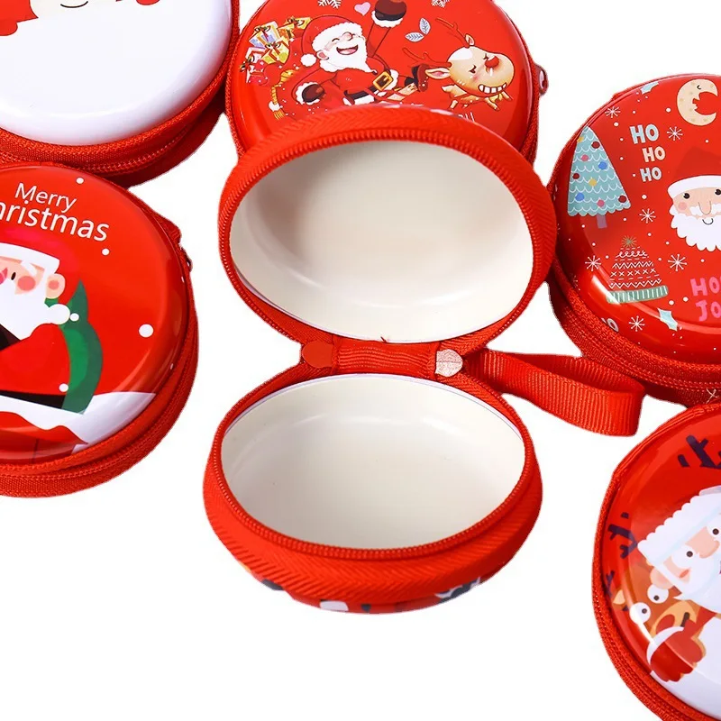 New Customization Cartoon Purse Christmas Bag Key Bag Christmas Gift Small Zipper Coin Purse New Year Gift