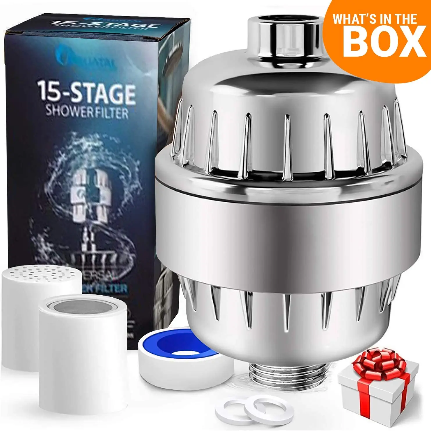 15-Stage Activated Carbon Vitamin Shower Filter Head Manual for Hard Cartridge for Household Water Filtration