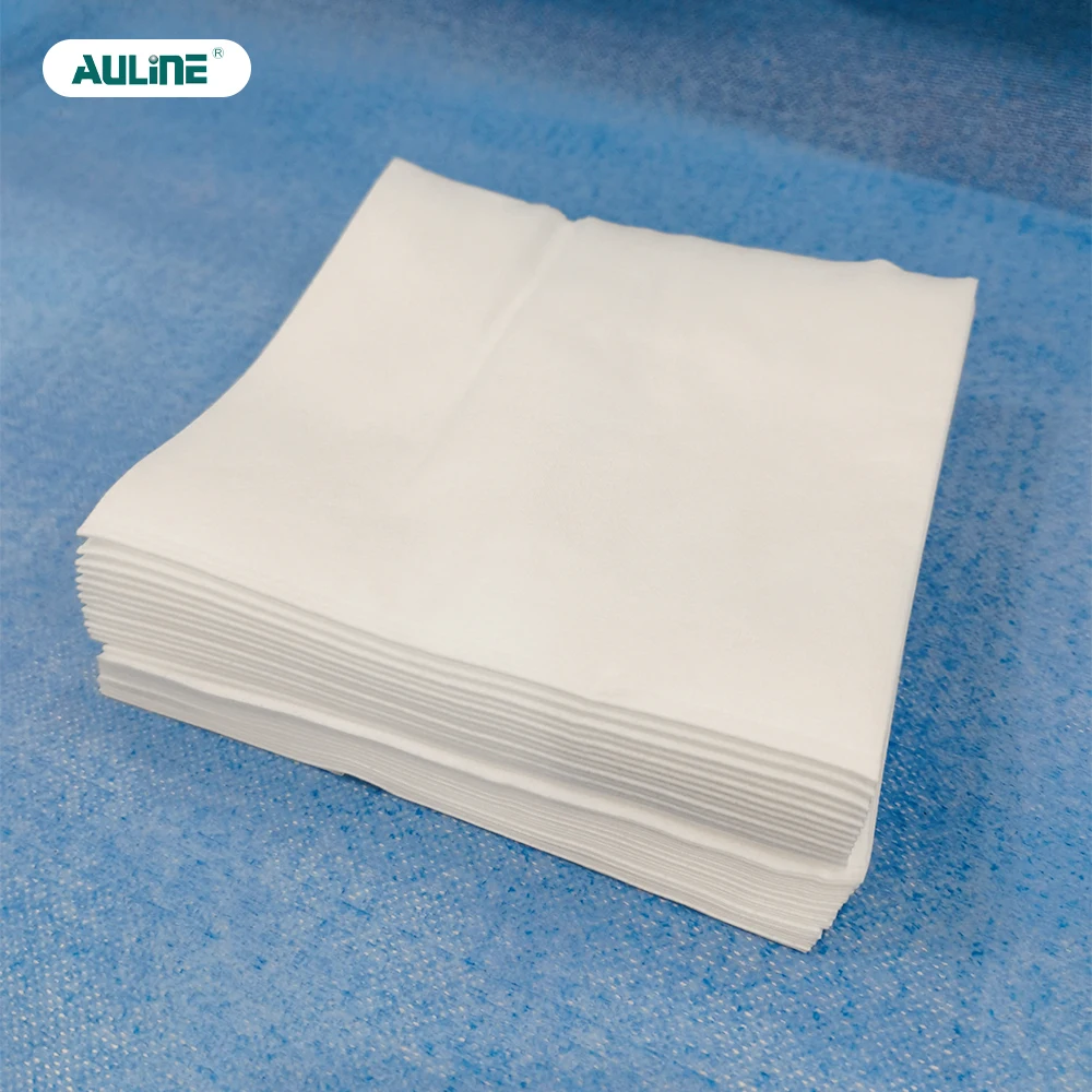 Wholesale Custom Boxed Industrial Dry Disposable White Spunlaced Nonwoven Cleaning Cloth Wipes