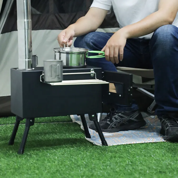 HOMFUL Customized Portable Multi-purpose Tent Heating Camping Cooking Stove Outdoor Wood Burning Stove