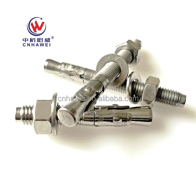 CNHAWEI SS316  stainless steel Chemical sleeve  wedge  concrete   anchor bolt