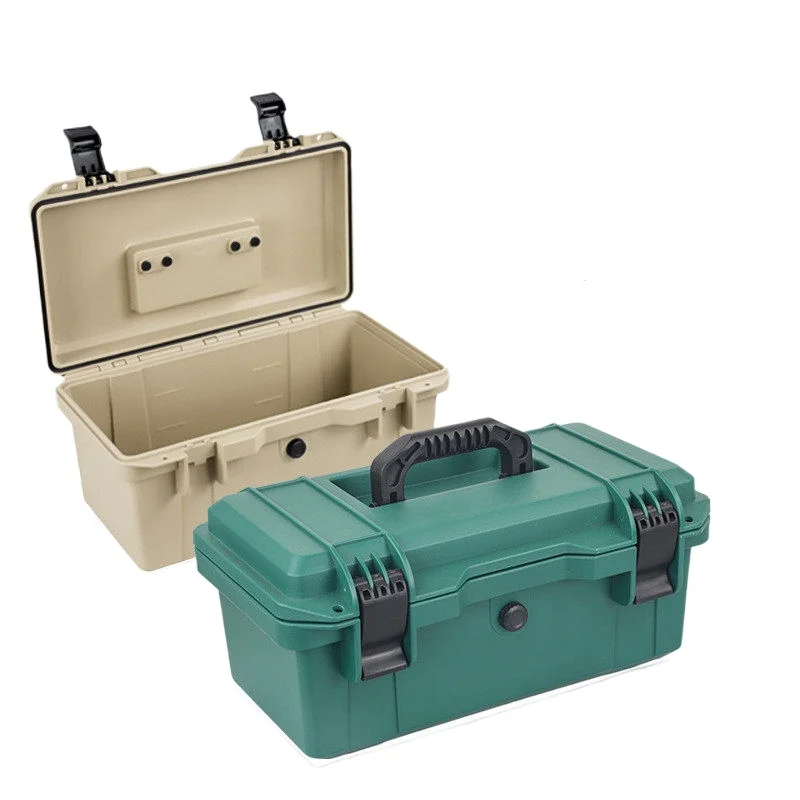 Portable Container 2 Layers Tools Case Detachable 19 Inch Plastic Tool Box Storage With Handle Two Layer Tray Kit Toolbox