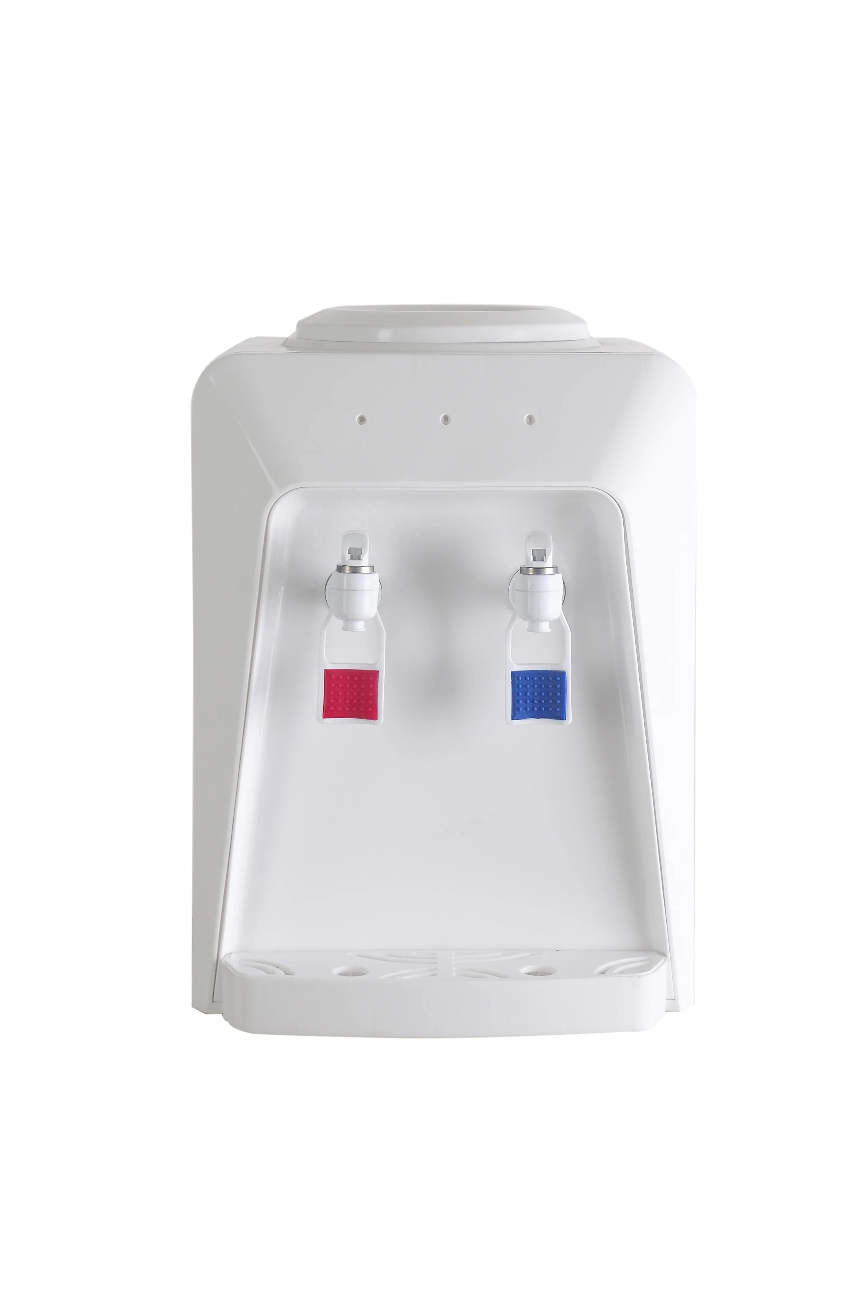 Hot and cold desktop table top water dispenser/water cooler with electronic cooling