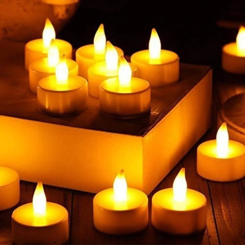 flash sale LED Battery Plastic Mini Candle Yellow Tea Light led Candle