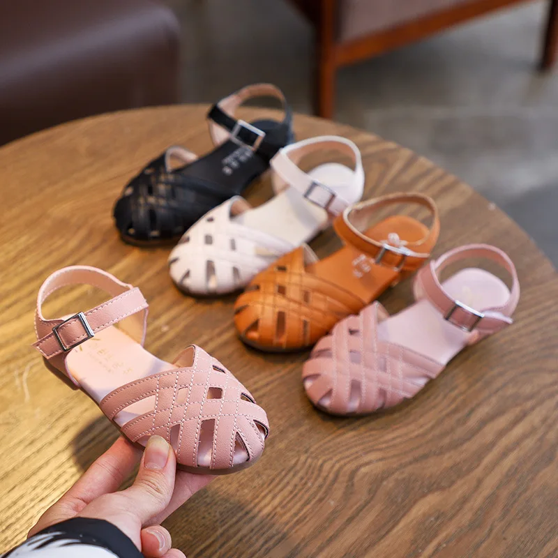 
or10075h top quality fashion sandals girl kid sandals shoes soft hollow out shoe for children 