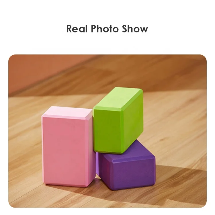 ZHOYA SPORT Factory Directly Low MOQ Ready to Ship Lightweight High Density EVA Foam Yoga Block Non-Slip