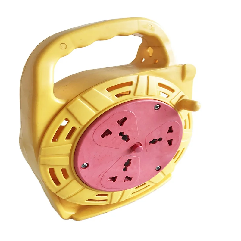 10 м 3 Way Gang универсальная розетка электрическая удлинительная металлическая кабельный барабан