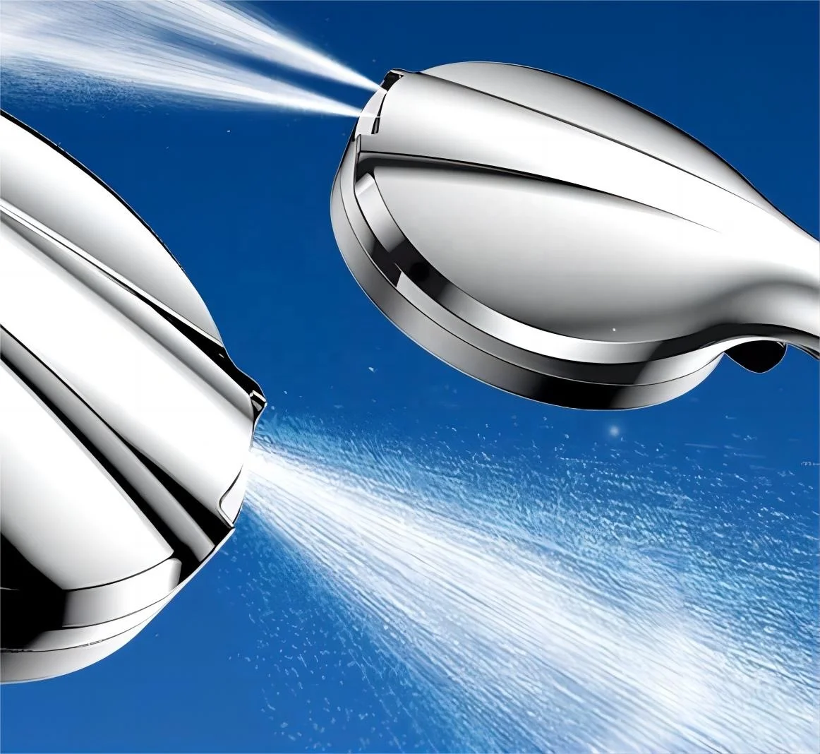 6 inch Handheld Shower Head with Filter 6 spray high pressure hard water shower filter