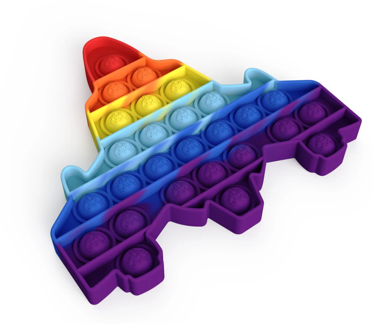 Wholesale New Decompression Push Pop Bubble Silicone Bracelet, Stress Reliever Dimple Squeeze Fidget Sensory Toys for Kids Gift