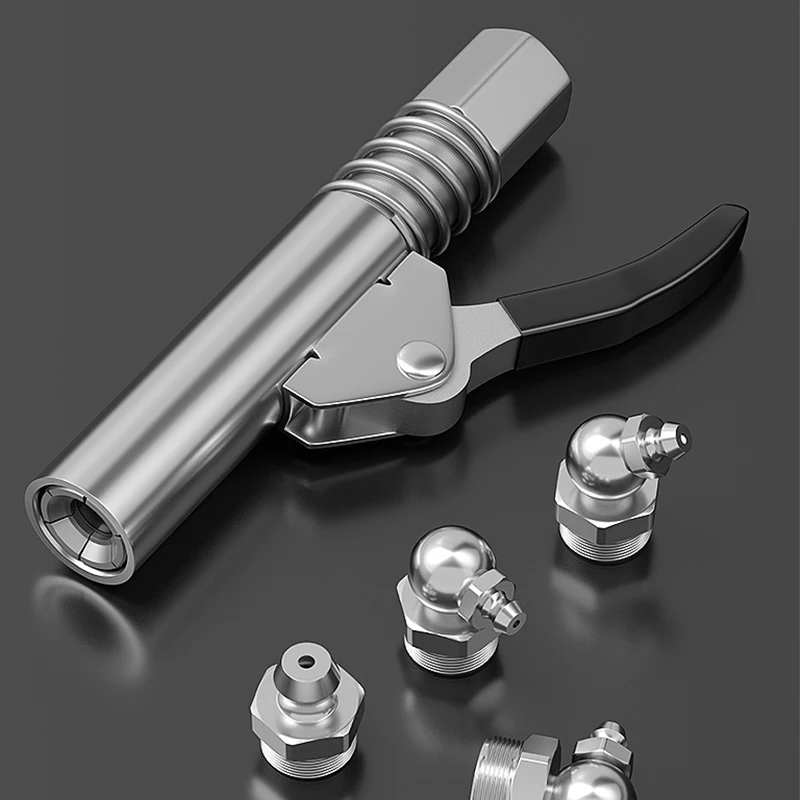 Quick Release Single Handle 12000 PSI High Pressure Grease Gun Nipple coupler Fits All Oil Injection Nozzle