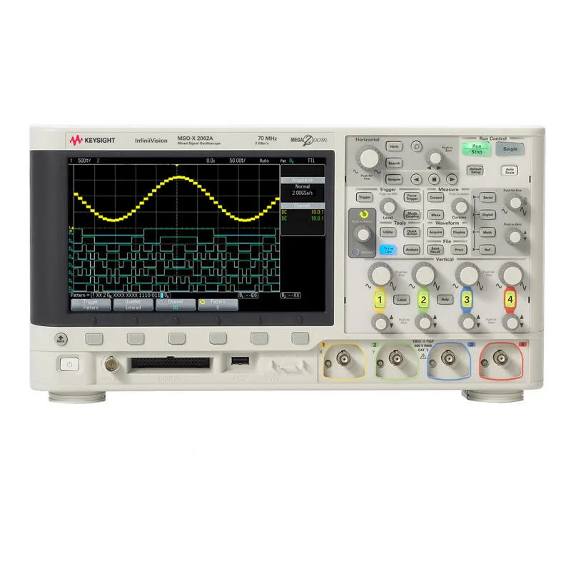 Keysight   Bandwidth 70MHz  2 analog channels  8 digital channels MSOX2002A mixed signal oscilloscope