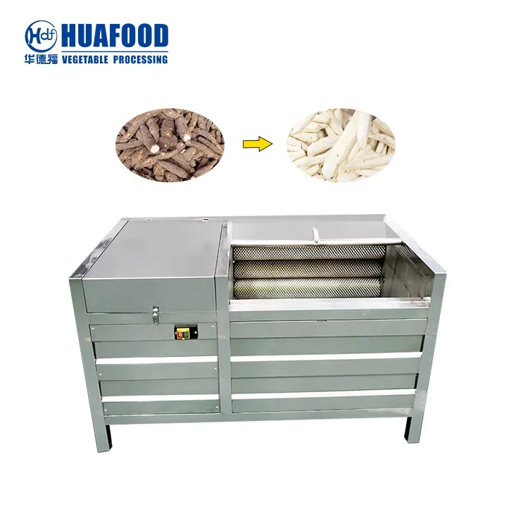 HuaFood HDF1200 1000 кг/ч Коммерческая Машина для чистки маниоки цена машина