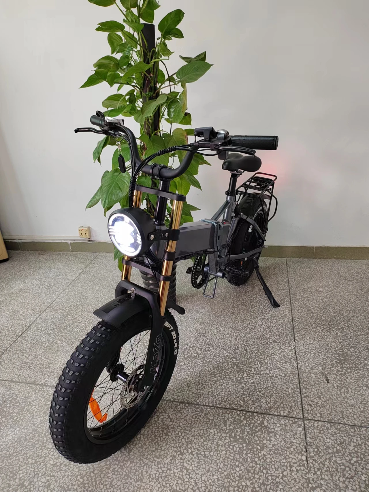 Ebike 1000w 12.8/14/17.5/21ah48v Korea battery 7speed full suspension hydraulic brake55kmh folding 20 Fat tire electric bicycle