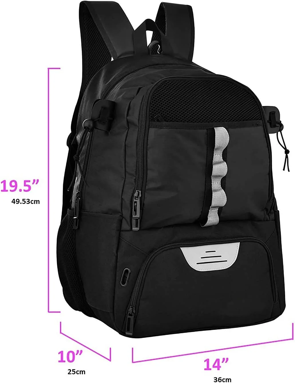 Field Hockey Equipment Shoes Compartment Travel Double Lacrosse Hockey Bag Backpack