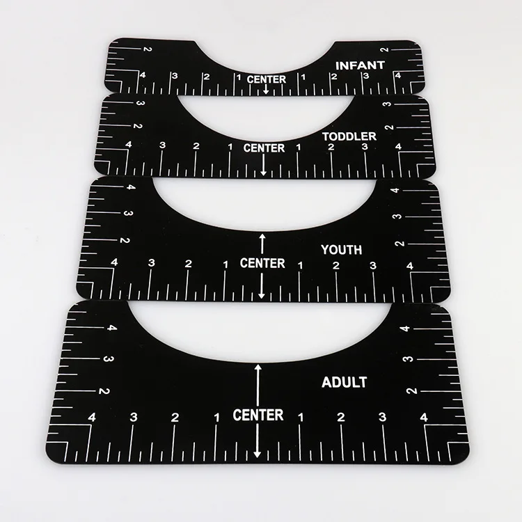 T-shirt Alignment Ruler T Shirt Ruler Guide Tool Neck Calibration Tool