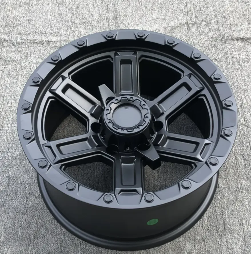 Luxury Flow Forming Black Gold Color for BLACK MAMBA Offroad Car Alloy Wheel Rim 17X8.5 inch