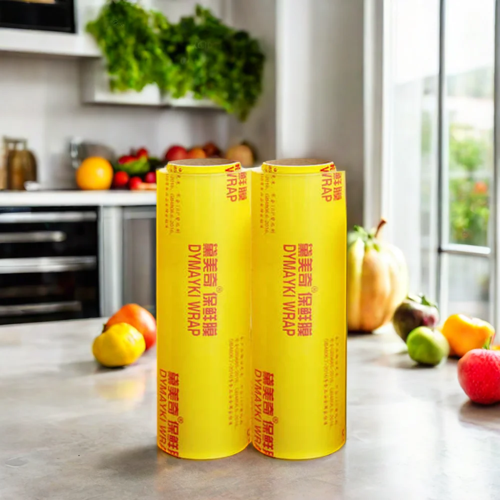 High Transparent PVC Cling Flim Jumbo Roll High Toughness Plastic Fruit Packaging Manufacturers Wholesale