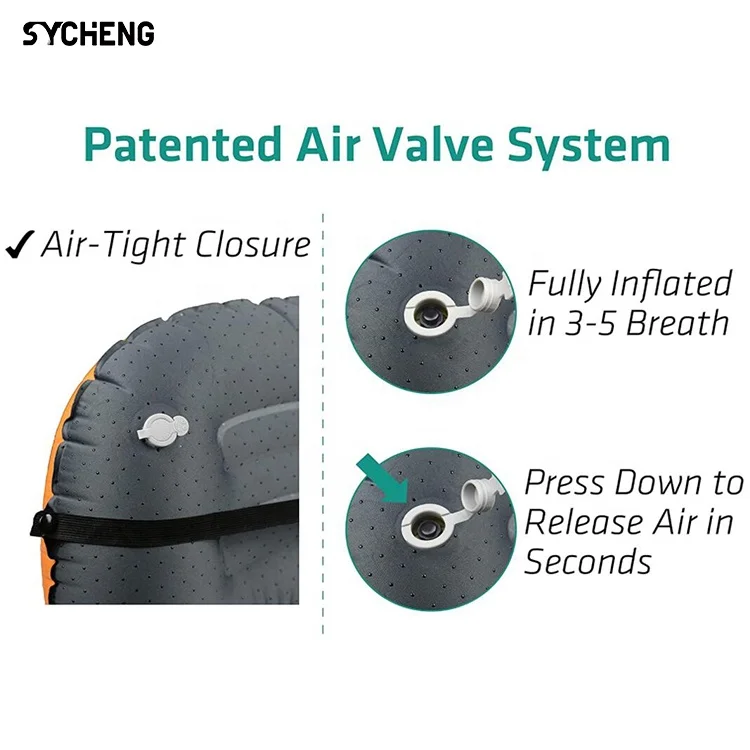 Wholesale TPU Inflatable Camping Pillow,Comfortable Inflating Pillows for Sleeping, Ergonomic Inflatable Travel Pillows