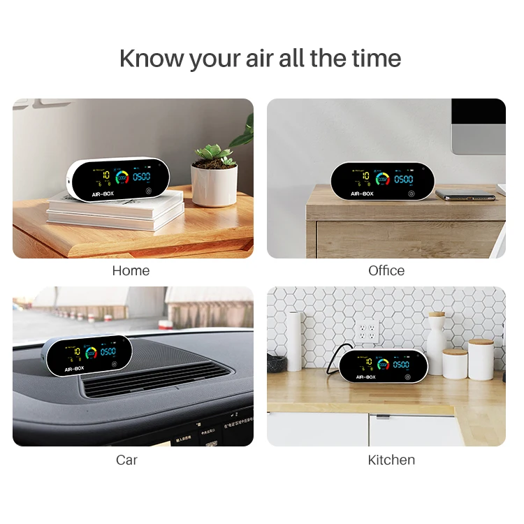  AVICHE H3 Gas Detector CO2 HCHO PM2.5 Smart Air Quality Monitor Indoor with