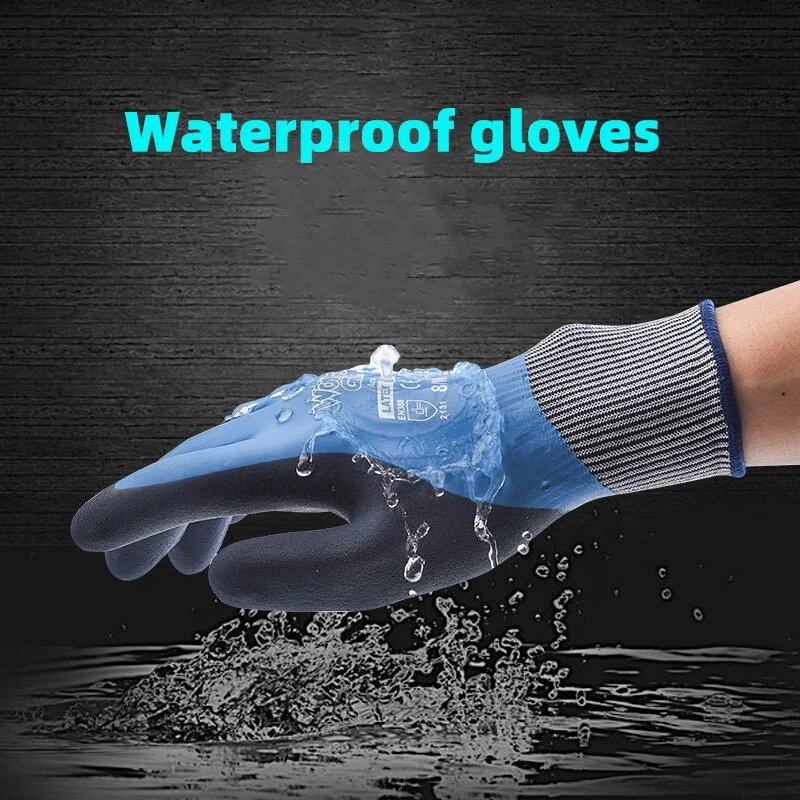
Wonder Grip 318 Safety Work Gloves Fully Dipped Waterproof Oilproof Latex Gloves 