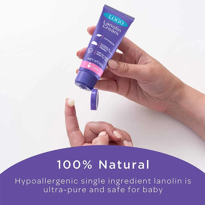 Private Label Soothing Lanolin Nipple Balm, Safe for Nursing Moms,Natural Nipple Cream for Breastfeeding Oem/odm