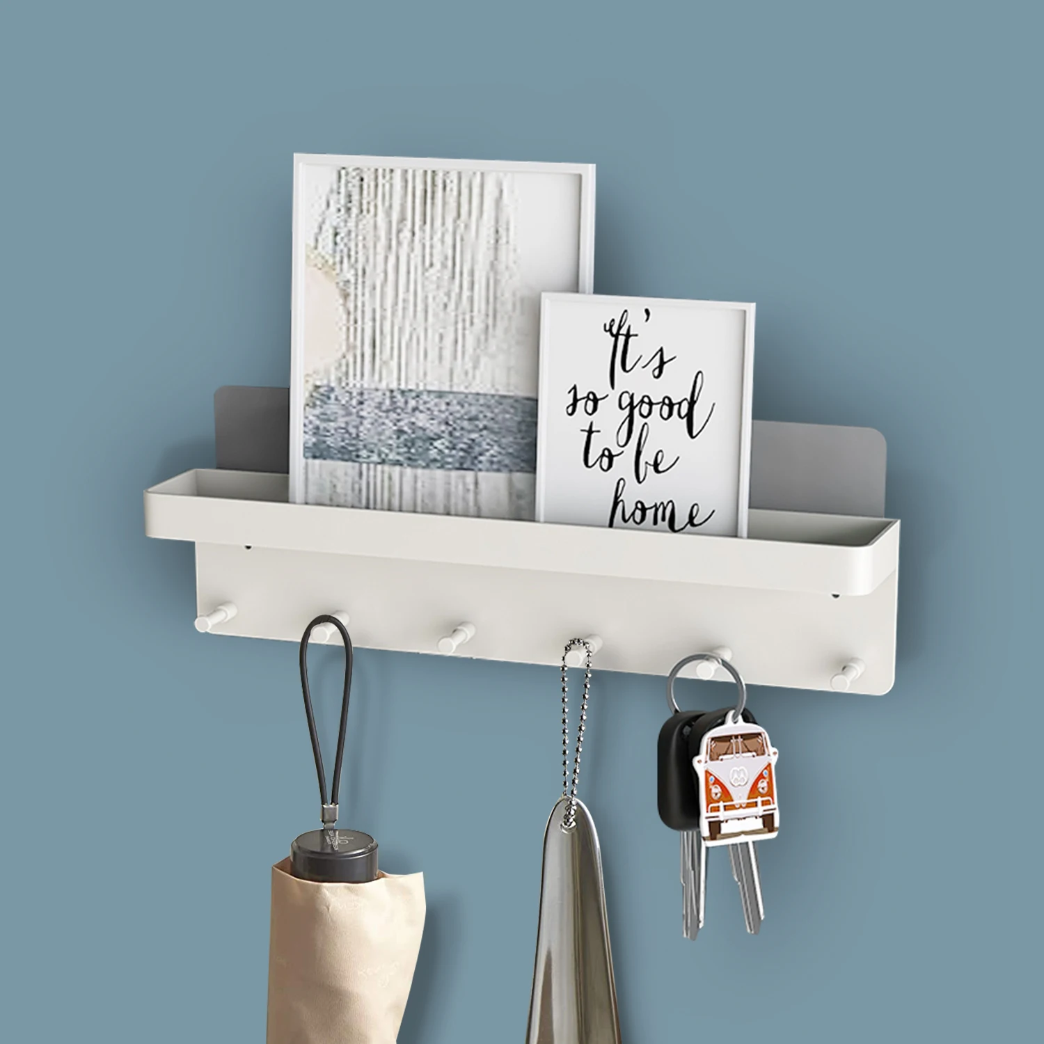 Magnetic wall calendar  wooden wall hanging shaped key hook holder