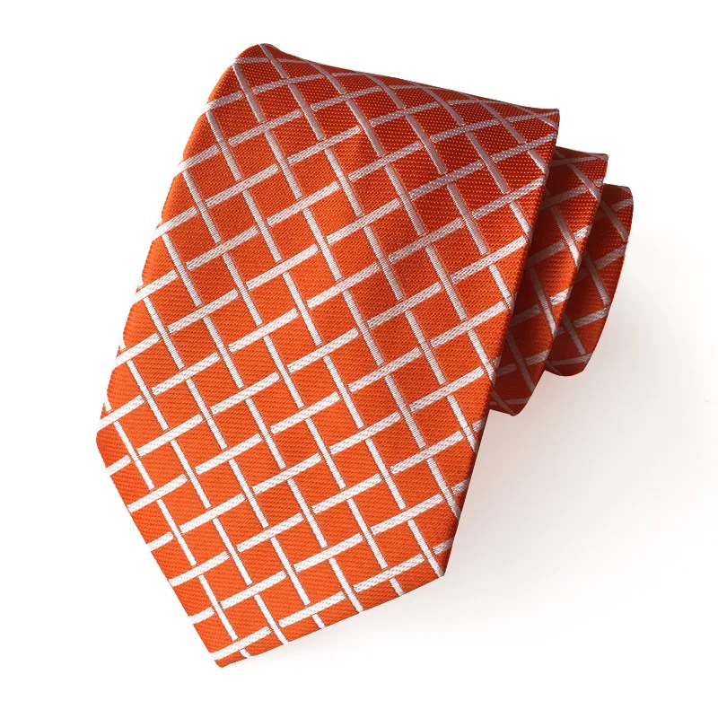 Foreign trade  direct supply of polyester Plaid Print  silk Tie business casual style men tie