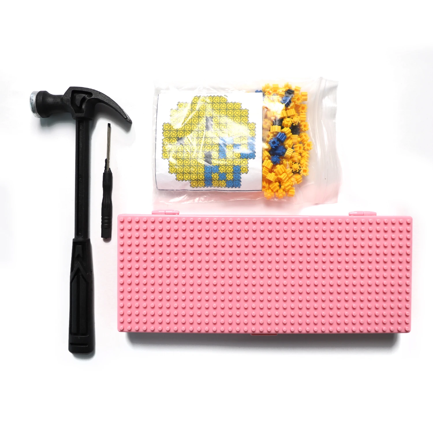 DIY kit 3D Kids Toys Handmade Puzzle hobby kit Children Blocks  Keychain building block for child