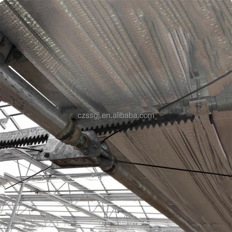 galvanized steel metal rack and pinion for greenhouse system