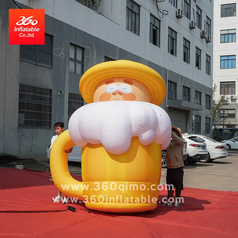 Customize Giant Advertising Inflatable Beer Cup Man Custom Inflatables