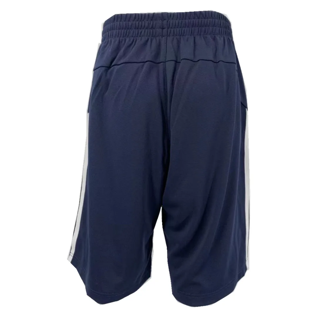 Прохладный лед из полиэстера для мальчиков короткие штаны боковой 2 белых лент, штаны для маленького мальчика, по индивидуальному заказу для мальчиков с рисунком и штаны для бега