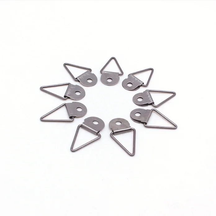 metal d ring picture frame hanger hook for photo frame hardware triangle hanger