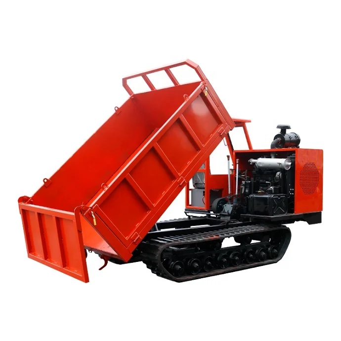 2 ton 4 ton 6 ton Mini Track Dumper Crawler Carriers Dump Tracked Rubber