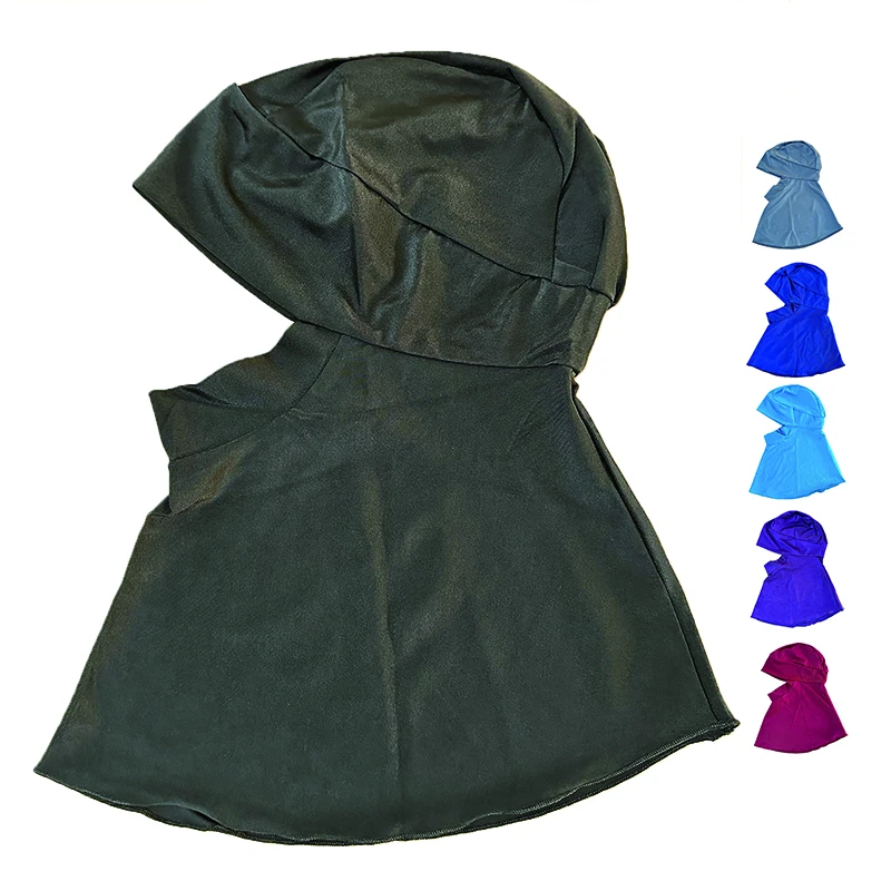 Fashion Women Hijabs Neck Cover Scarf Bonnet Inner Hijab hat Full Cover Bone Lady Islamic Muslim Headwear Hijab