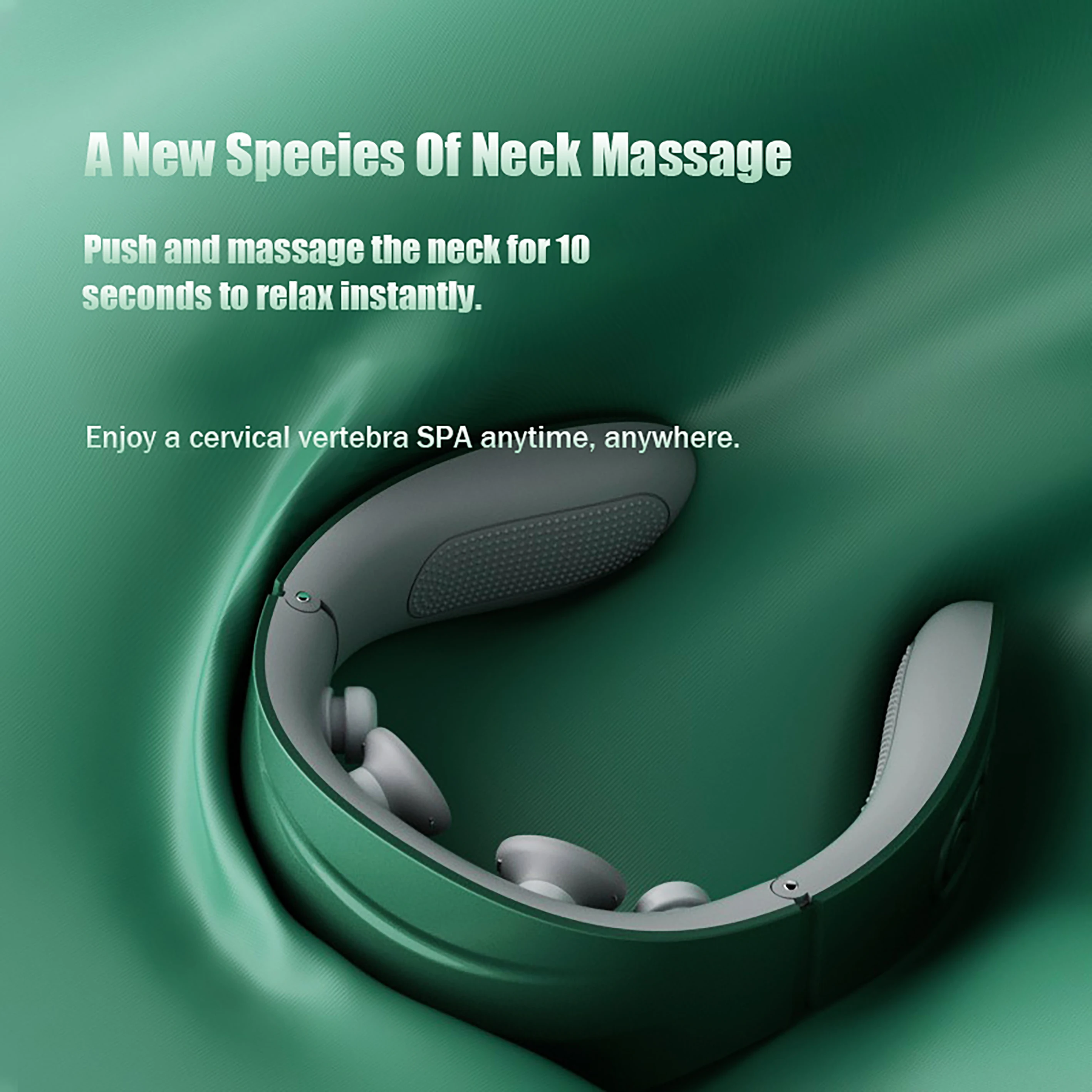 2023 Brand New Design Customized Logo Smart Portable Wireless Comfortable Neck Massager For Neck Back Massager