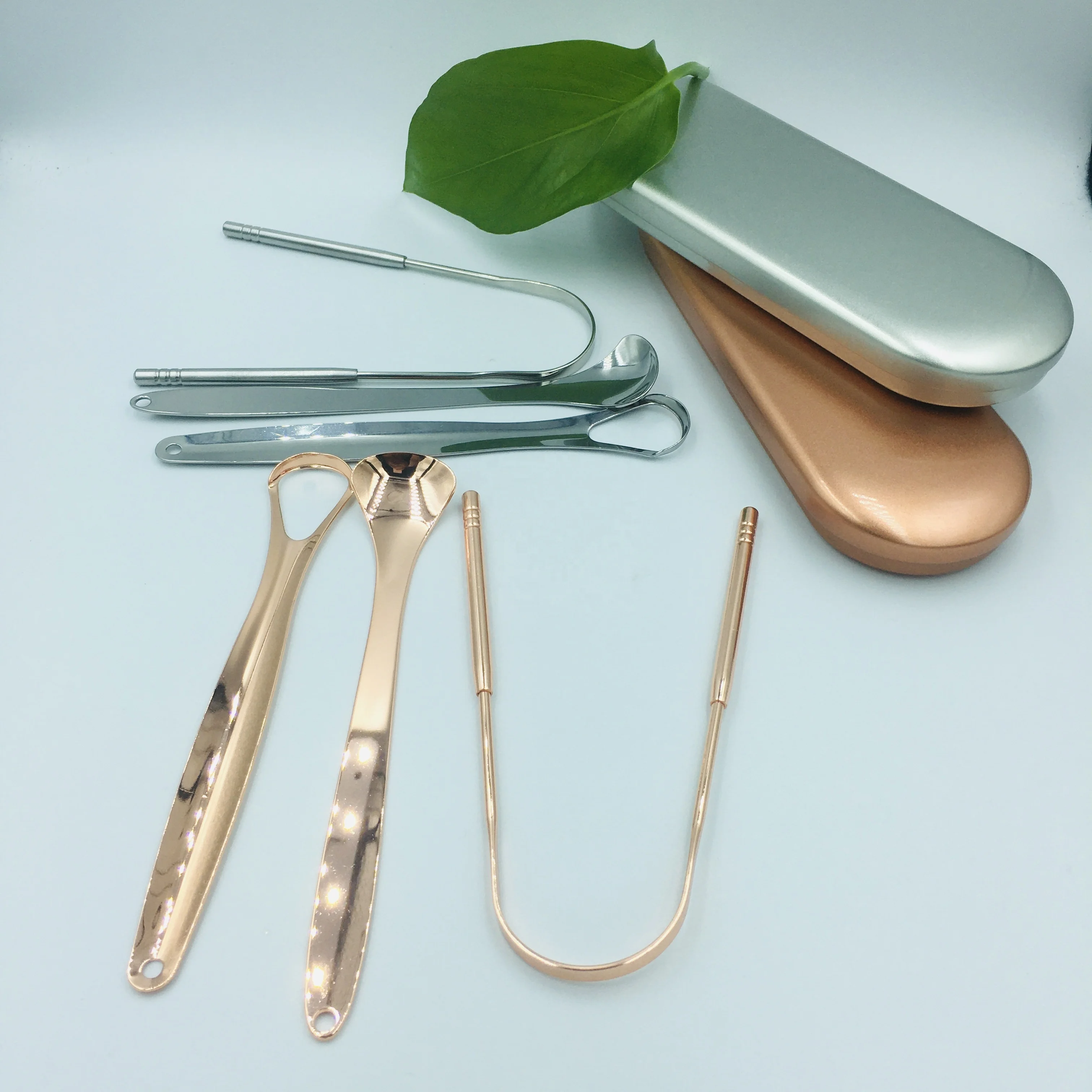 100% 304 Stainless Steel Tongue Medical Grade Healthy Oral Care Adults Kids Tongue Cleaners