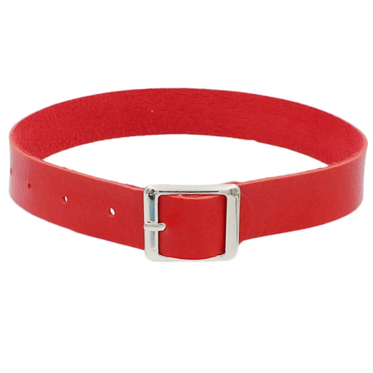 Punk Style Gothic Choker Chain Spike Metal Buckle Collar Necklace PU Leather Harajuku Grunge Funky Torques Anime Necklace