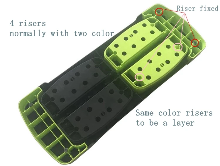 78-Aerobic Fitness Step Platforms ABS Material Stepper with Adjustable Features for Home Exercise