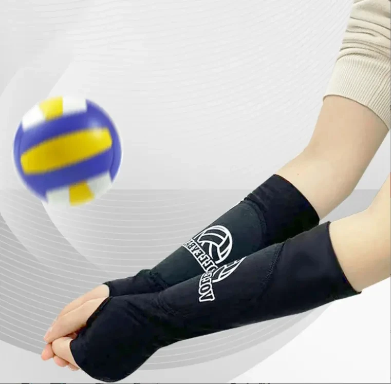 Hot Selling Volleyball Arm Sleeves Passing Hitting Forearm Sleeves With Protection Foam Pads And Thumb Hole