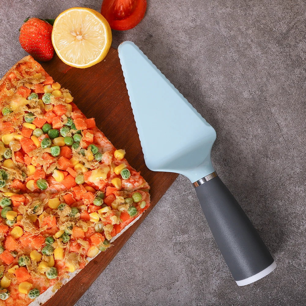 Promotional Best Seller Plastic 2in1 Customised Long Handle Pizza Cutter Hardware Non-electric
