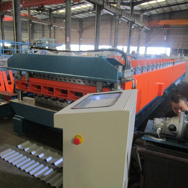 Factory price corrugated trapezoidal profile roofing double layer cold roll forming machine China