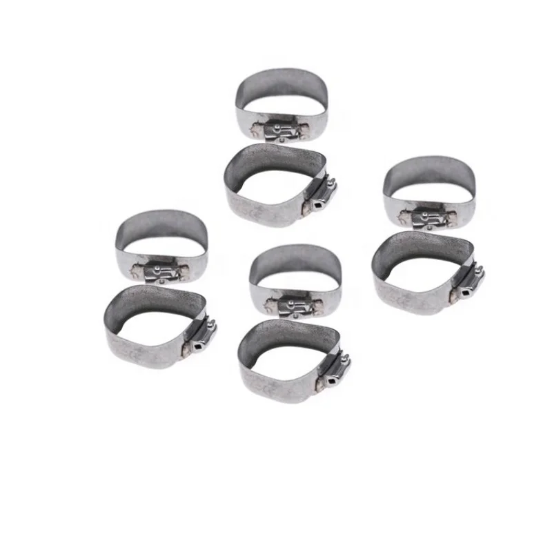 4 шт. в коробке, первая молярная петля, незакрывающая зубная трубка, Ортодонтическое молярное поясное кольцо