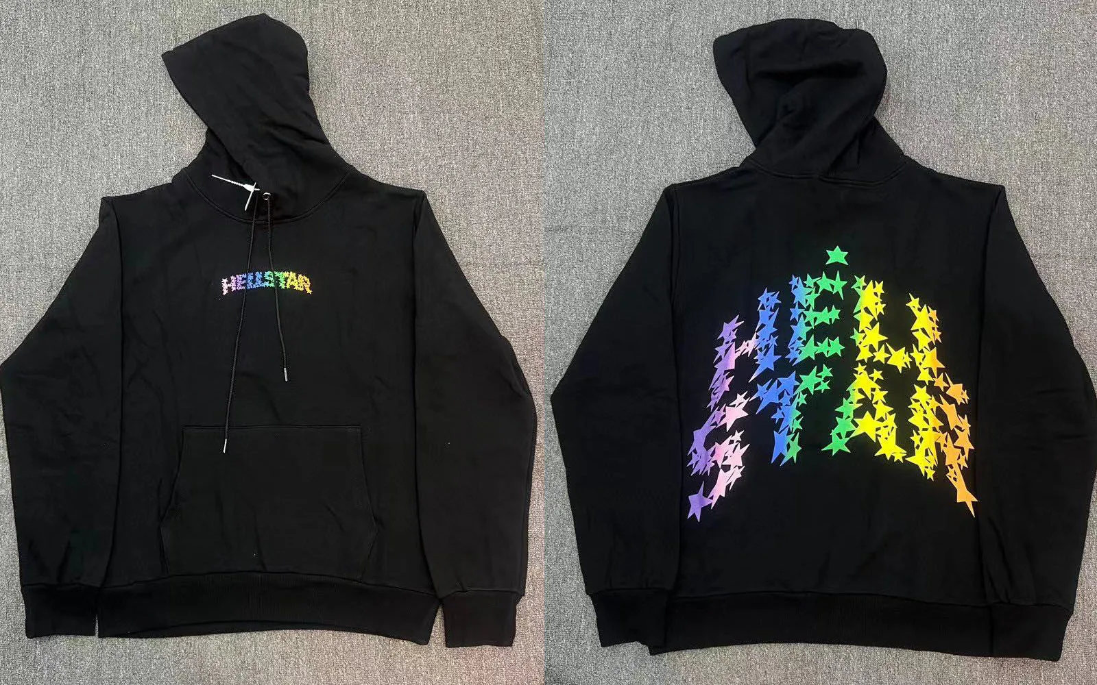 King Mcgreen Star Y2K Streetwear Hoodie Sweatshirt Men Hellstar Oversized Hoodie Harajuku Gothic Long Sleeved Pullover Hoodie