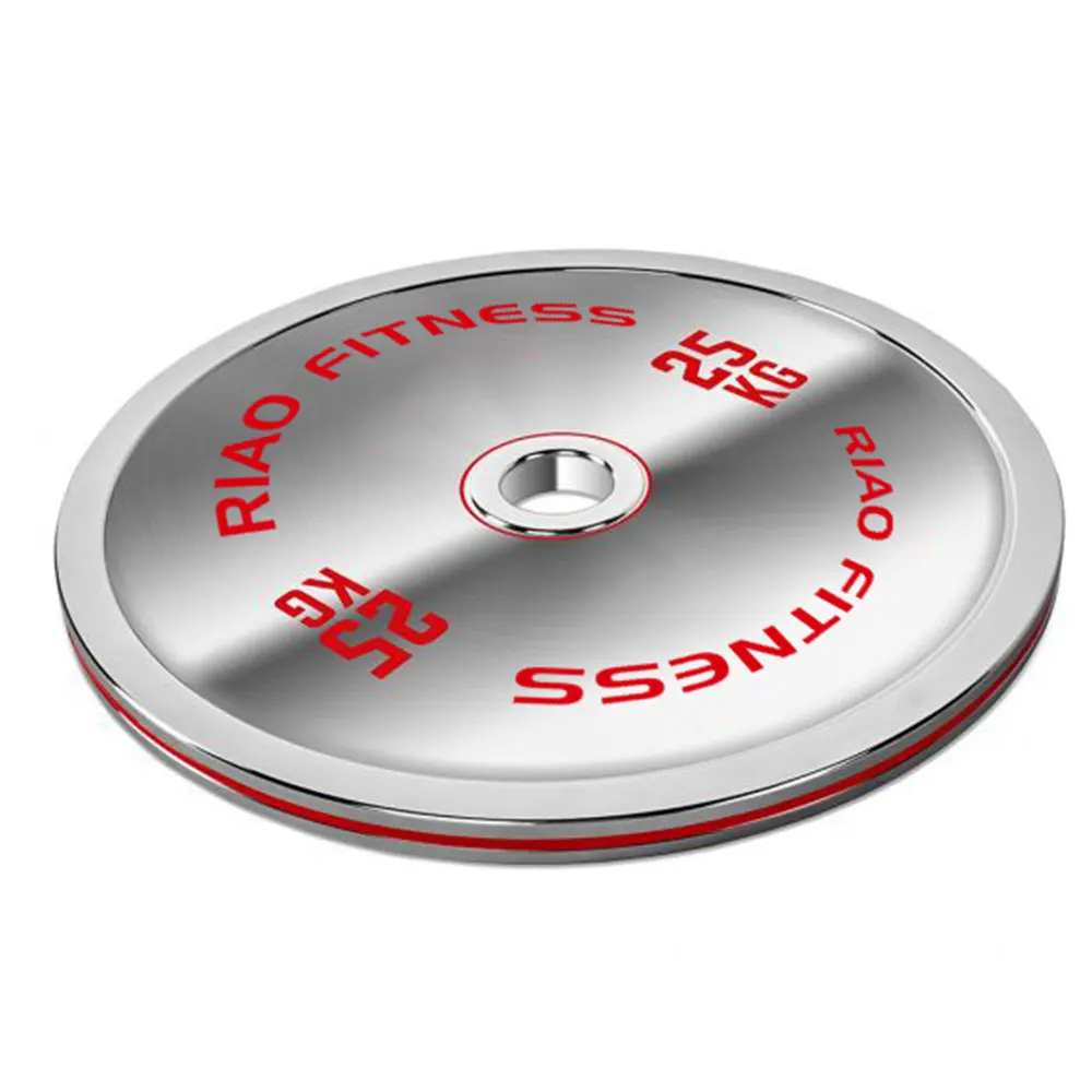 Home Gym Equipment Bumper Plate Discs Calibrated Weight Plate Hard Chromed Weight Plates