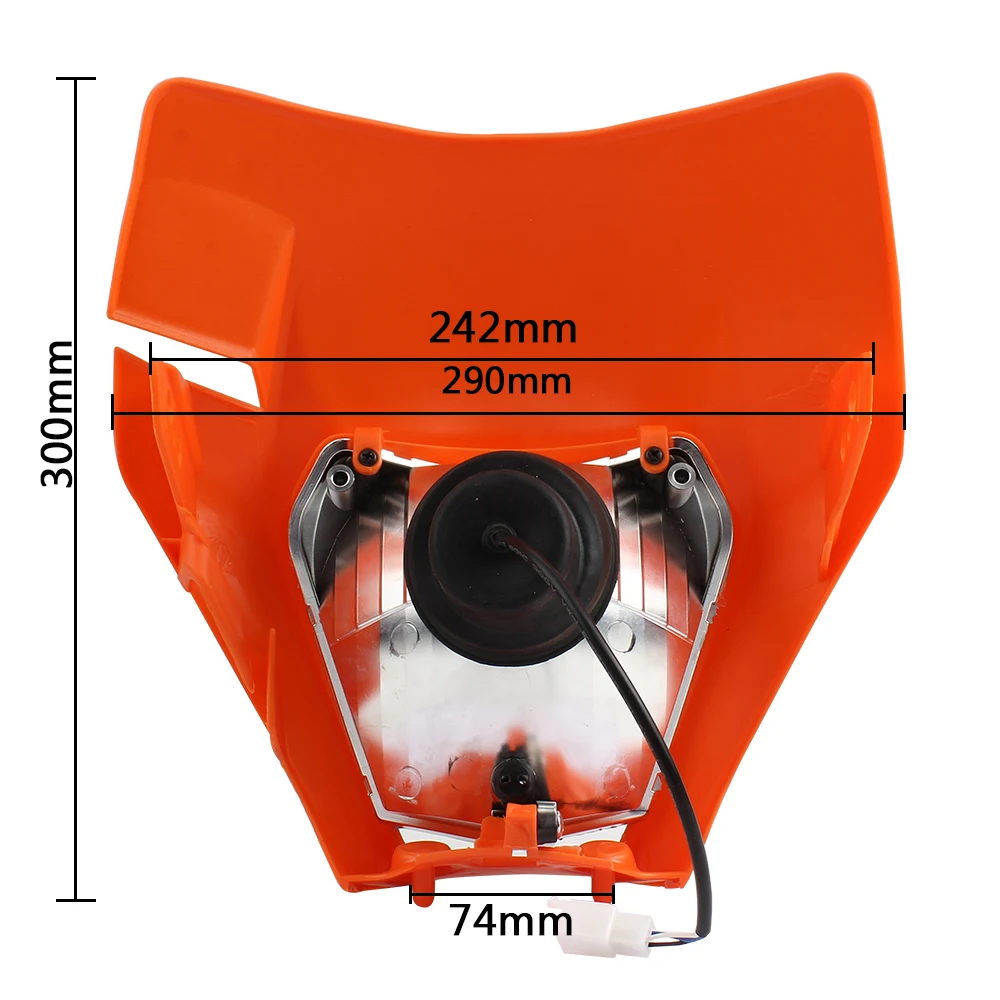 Motorcycle LED Headlights for KTM ECX SX XC 250 300 450  Accessories Head Light Motocross Dirt Bike Super Moto Free Shipping